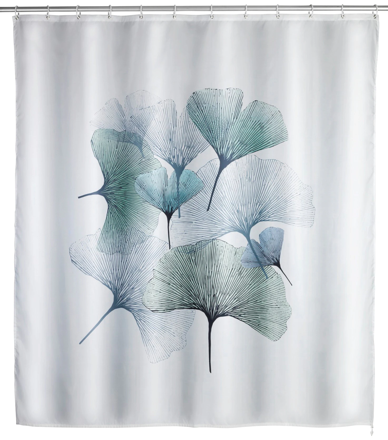 Wenko Anti-Schimmel Duschvorhang Ginkgo Polyester 180 cm x 200 cm günstig online kaufen