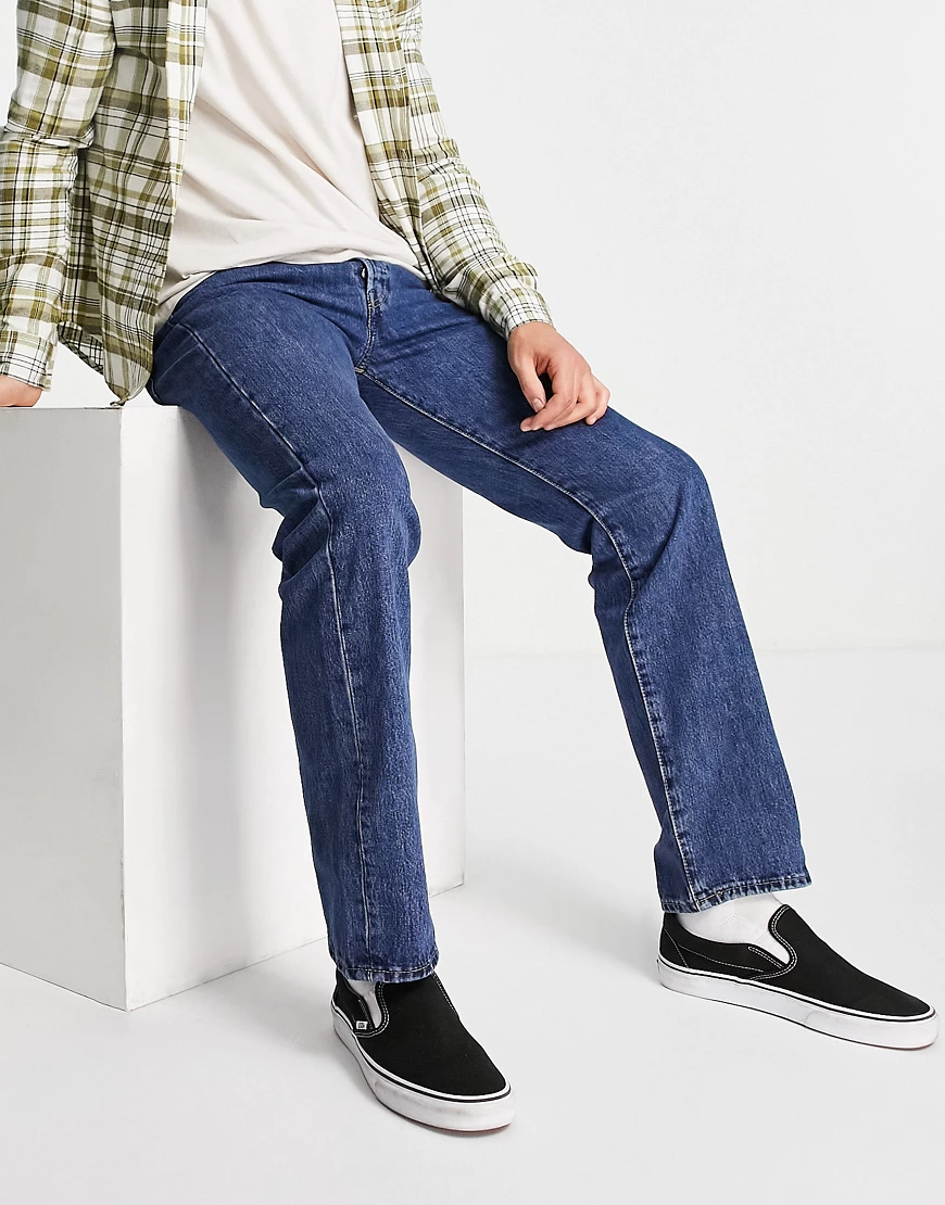 Levi's 502 – Original – Schmal zulaufende Jeans in Blau günstig online kaufen