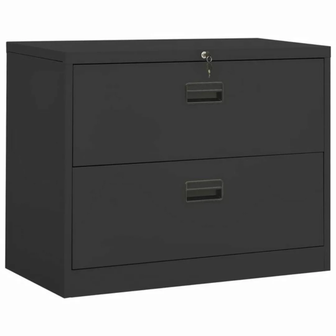 vidaXL Aktenschrank Aktenschrank Anthrazit 90x46x72,5 cm Stahl günstig online kaufen