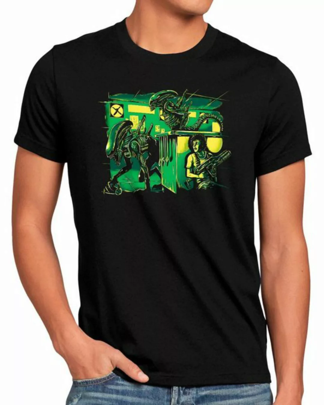 style3 T-Shirt Hide the Fear xenomorph ridley scott predator film alien günstig online kaufen