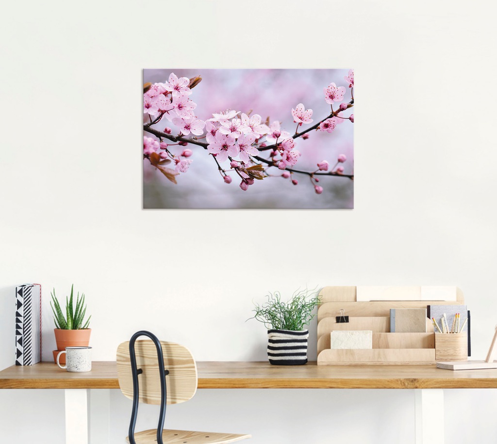 Artland Wandbild "Kirschblüten", Blumen, (1 St.), als Alubild, Outdoorbild, günstig online kaufen