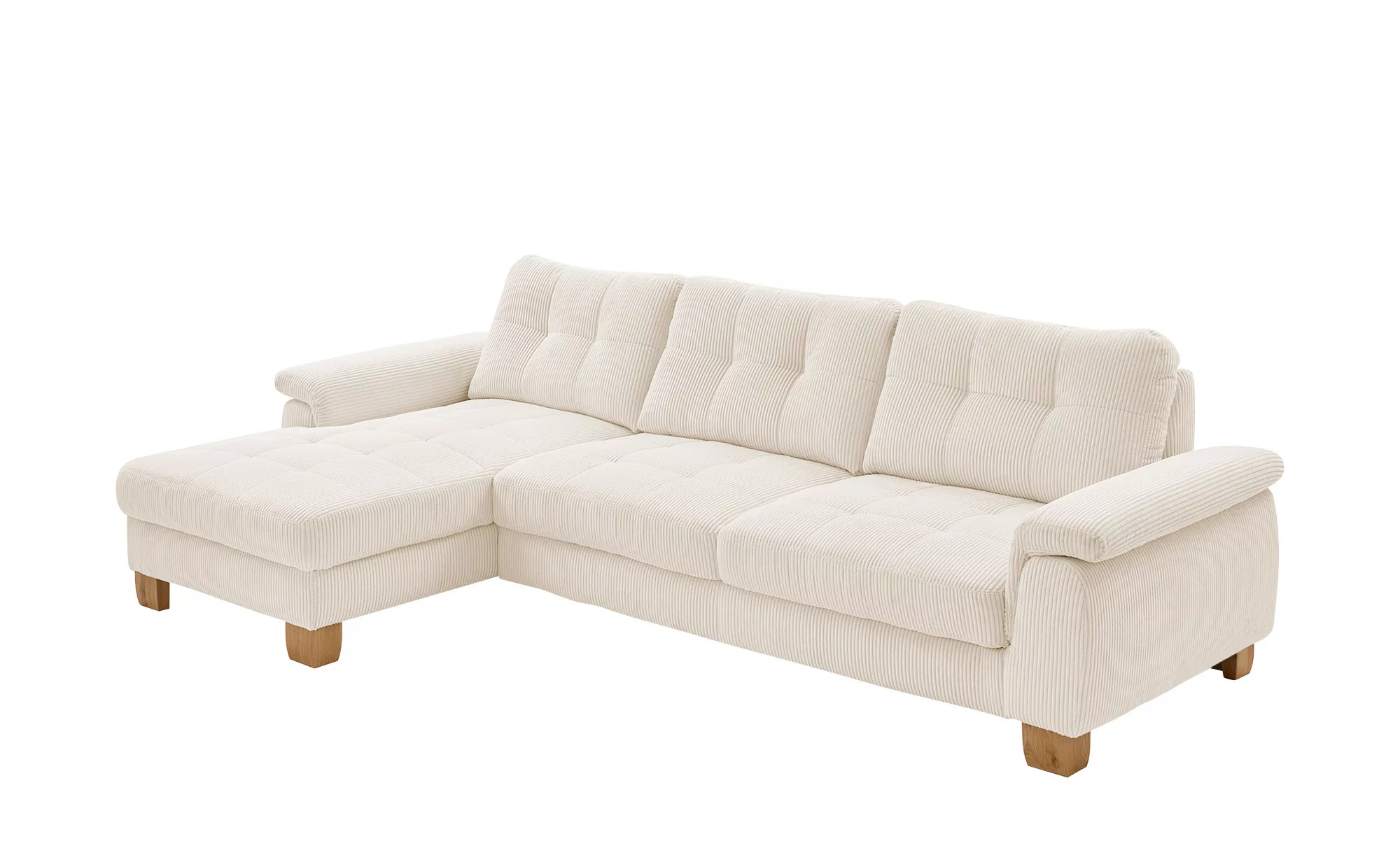 meinSofa Ecksofa  aus Cord Suna ¦ beige ¦ Maße (cm): B: 316 H: 86 T: 177 Po günstig online kaufen