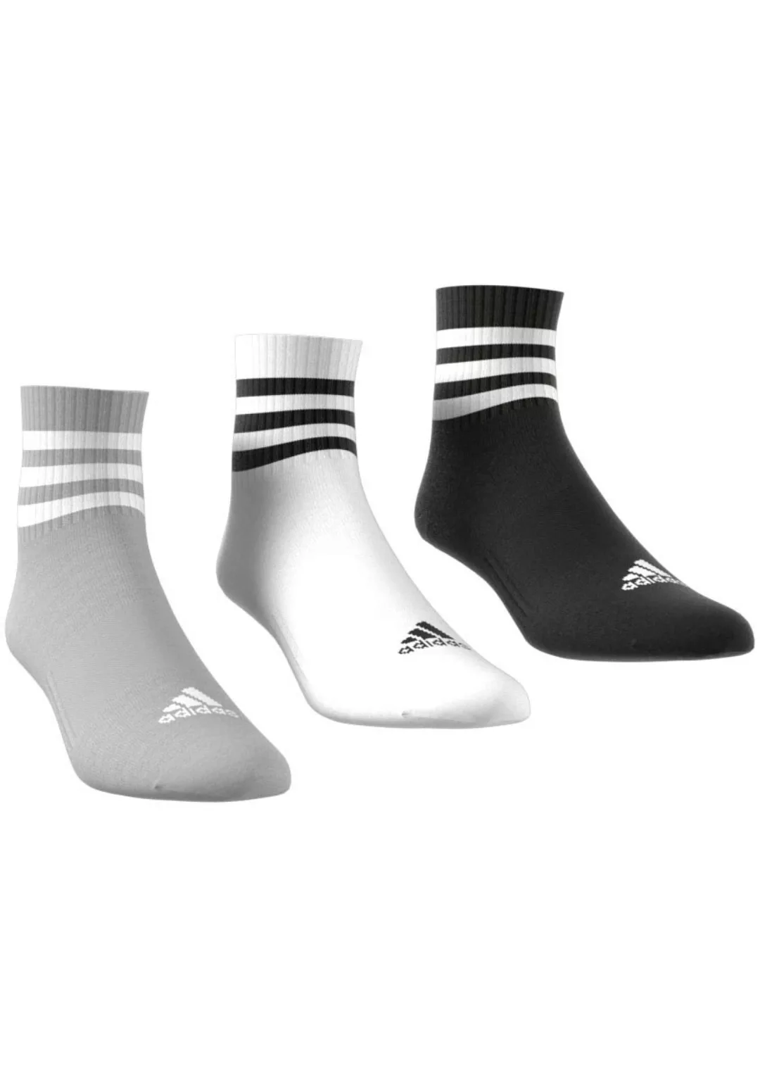 adidas Performance Sportsocken "3STREIFEN CUSHIONED SPORTSWEAR MIDCUT SOCKE günstig online kaufen