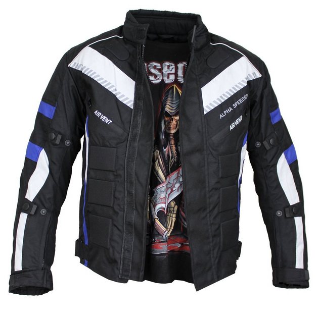 Alpha Speeds Motorradjacke Herren Motorrad Biker Textil Jacke Wasserdicht J günstig online kaufen