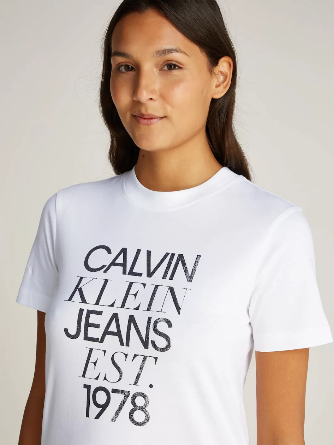 Calvin Klein Jeans T-Shirt "MIXED LOGO REGULAR TEE", mit Logodruck günstig online kaufen