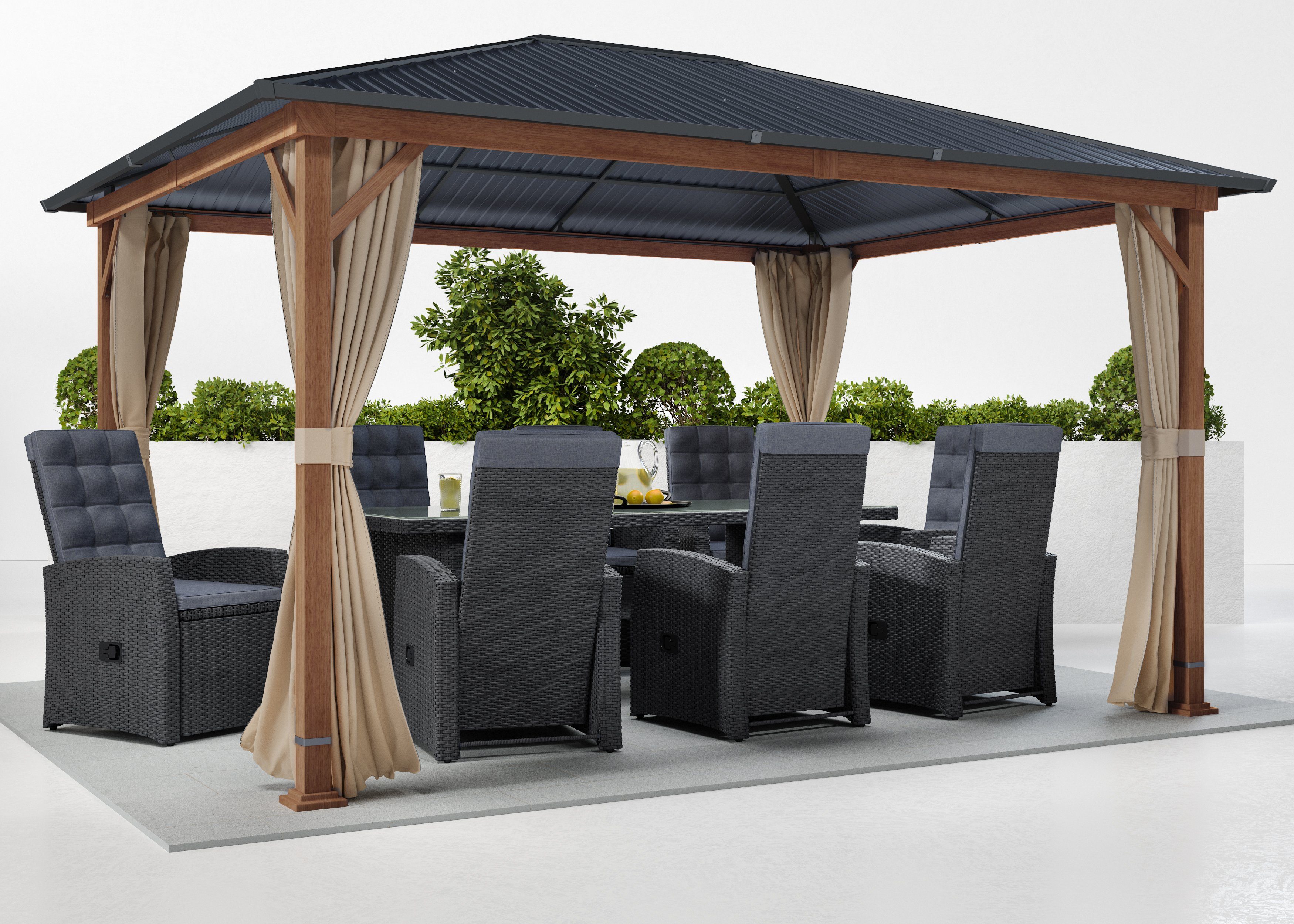 KONIFERA Pavillon Samos, BxT: 300x400 cm, günstig online kaufen