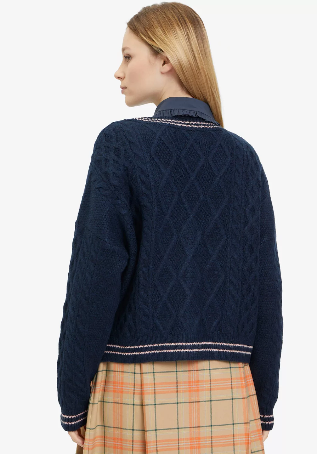 Tamaris Longstrickjacke, mit Dropshoulder Look günstig online kaufen