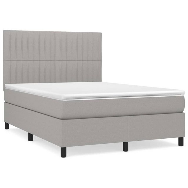 vidaXL Boxspringbett Bett Boxspringbett mit Matratze Stoff (140 x 200 cm, H günstig online kaufen