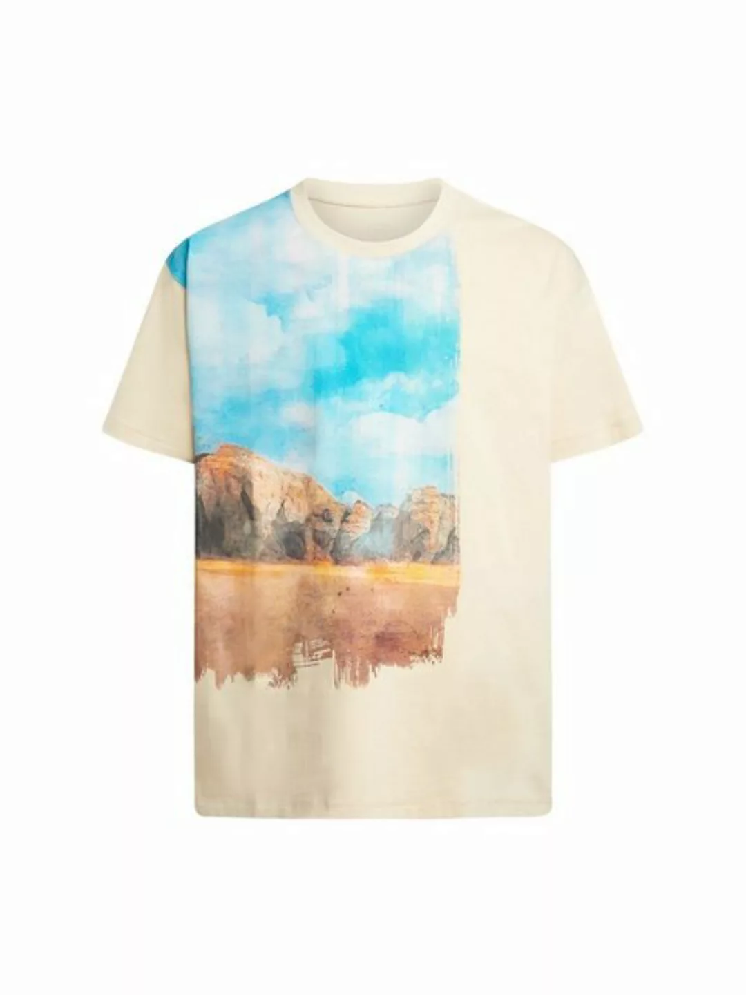 Esprit T-Shirt T-Shirt mit digitalem Landschafts-Print vorne (1-tlg) günstig online kaufen