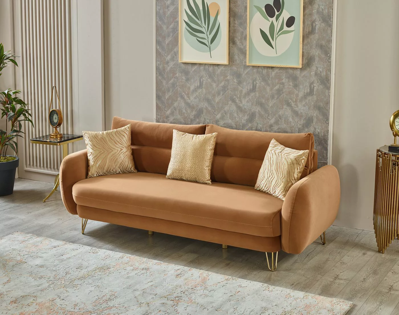 Villa Möbel Sofa Lublin, 1 Stk. 3-Sitzer, Hand Made Quality, pflegeleichter günstig online kaufen