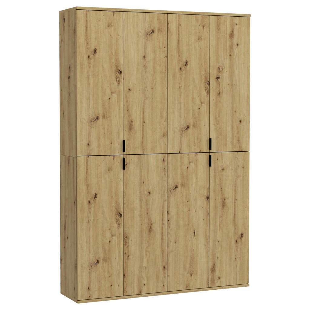 ebuy24 Kleiderschrank ProjektX Kleiderschrank 4+4-türig 8 Türen Eiche De (2 günstig online kaufen