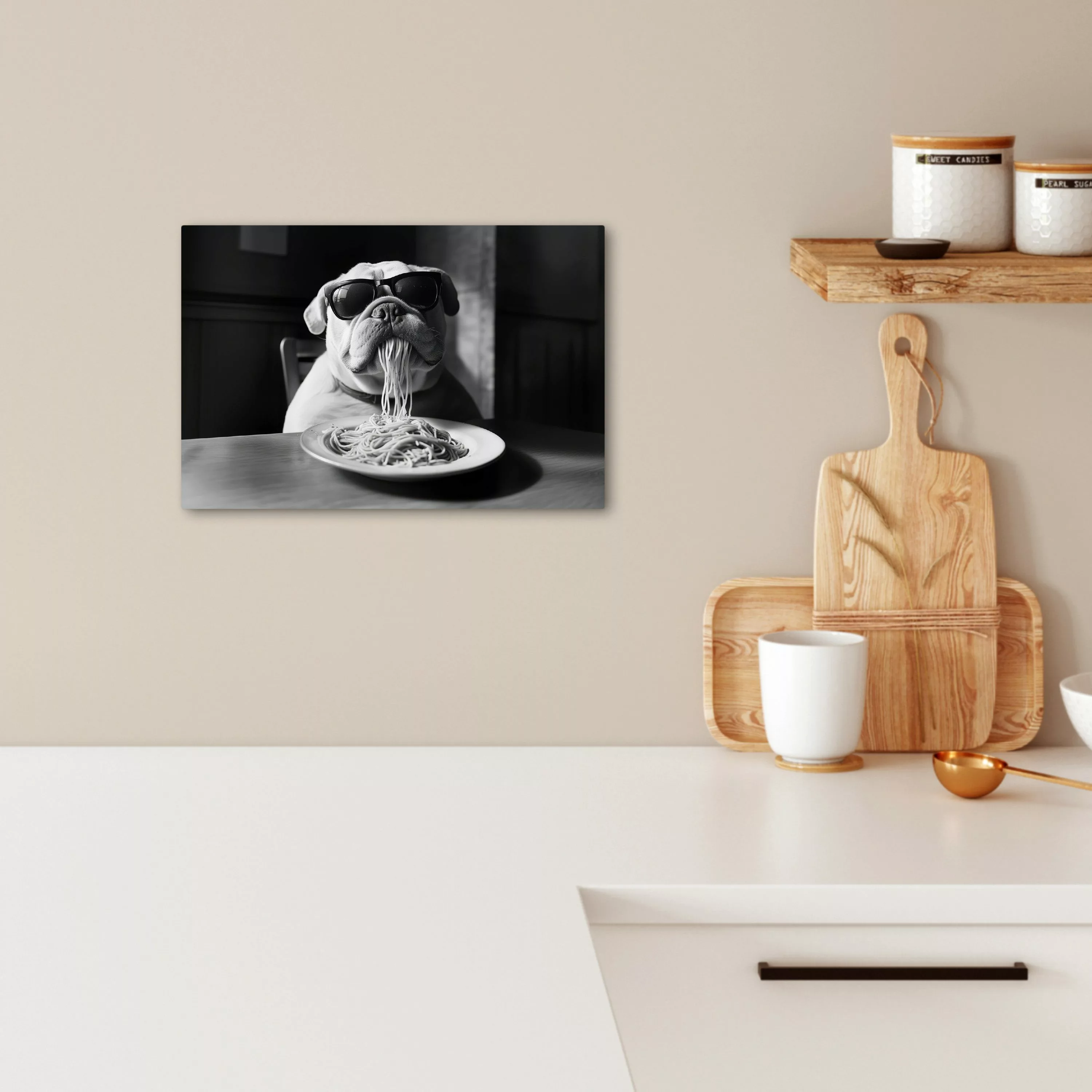OneMillionCanvasses® Leinwandbild Hund - Bulldogge - günstig online kaufen