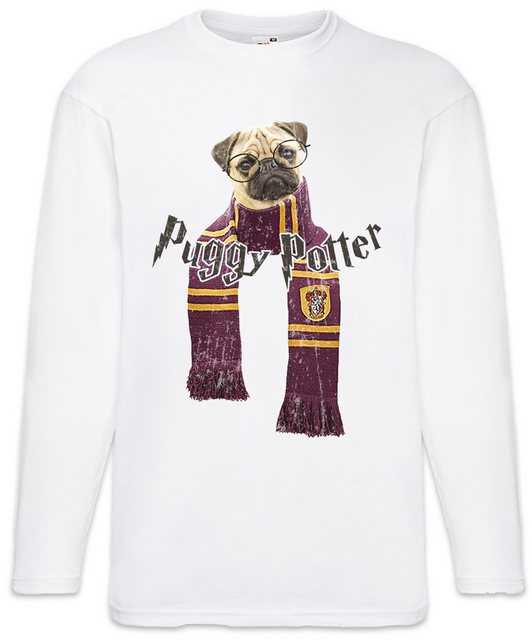 Urban Backwoods Langarmshirt Puggy Potter Langarm T-Shirt Glasses Mops Möps günstig online kaufen