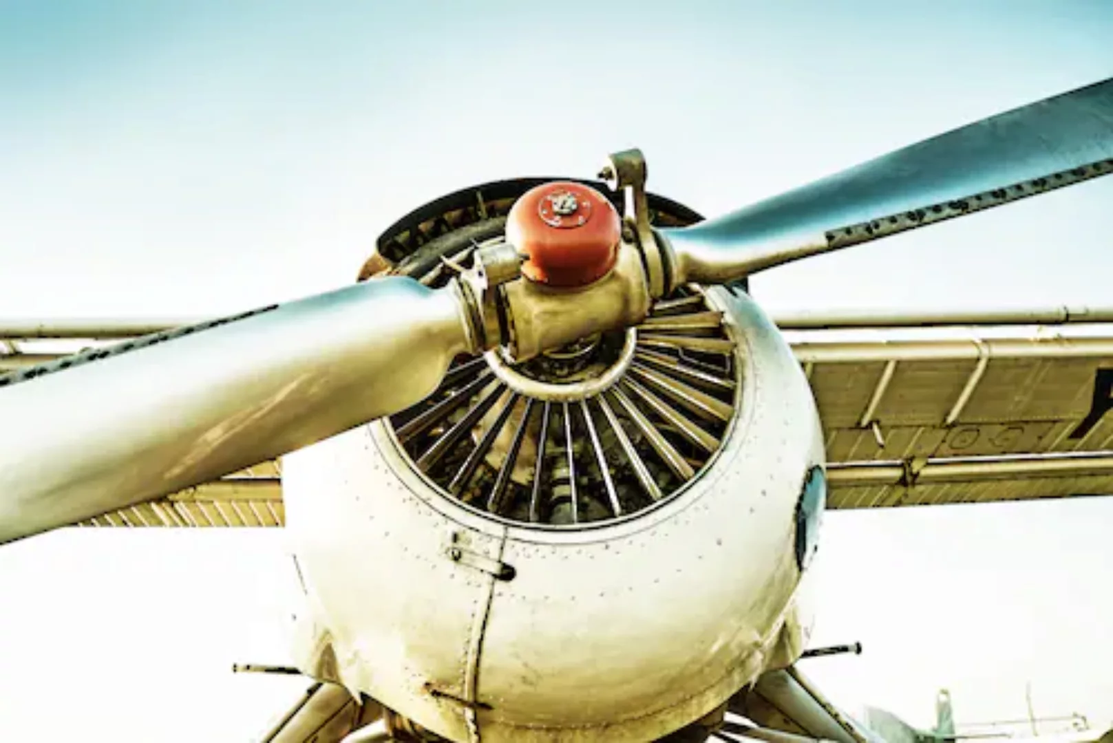queence Leinwandbild "Flugzeug", Flugzeuge, (1 St.), Akustikbild mit sehr g günstig online kaufen