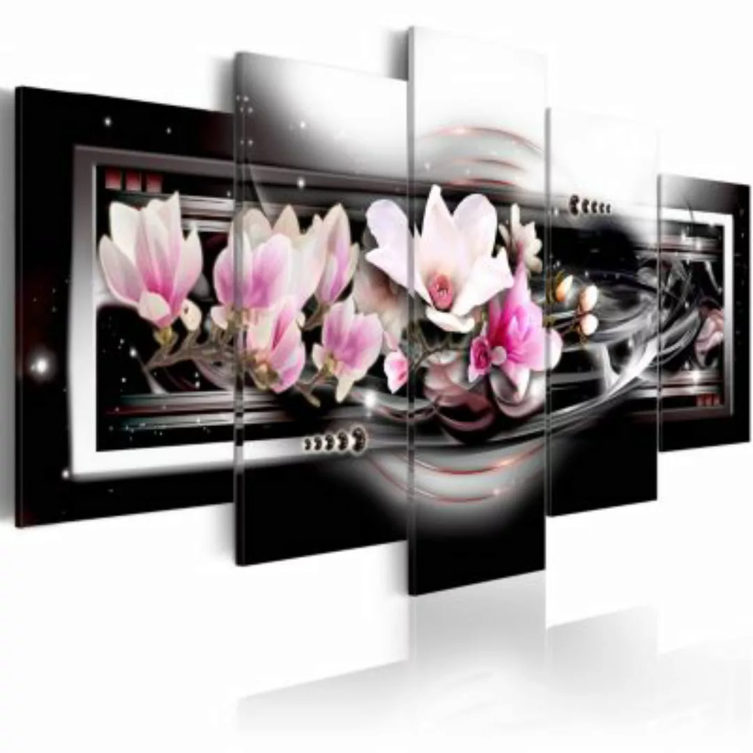 artgeist Wandbild Magnolias on a black background mehrfarbig Gr. 200 x 100 günstig online kaufen