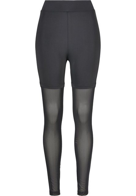 URBAN CLASSICS Leggings Damen Ladies High Waist Transparent Tech Mesh Leggi günstig online kaufen