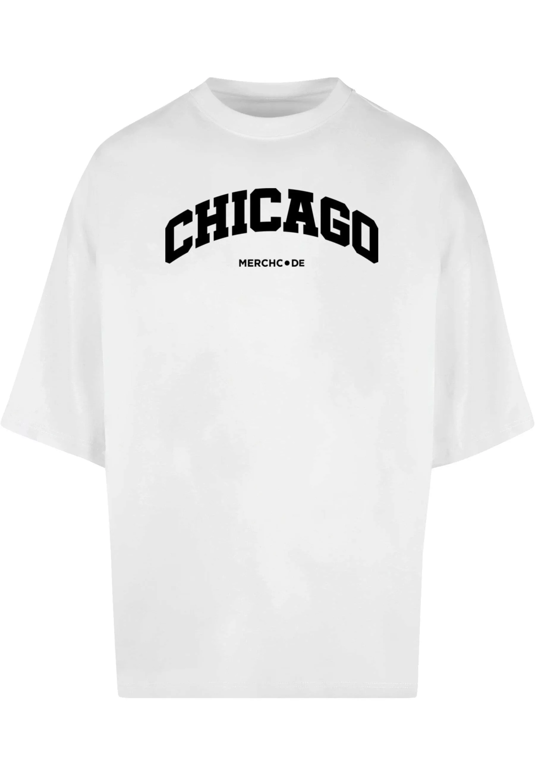 Merchcode T-Shirt "Merchcode Herren Chicago Wording - Huge Tee" günstig online kaufen