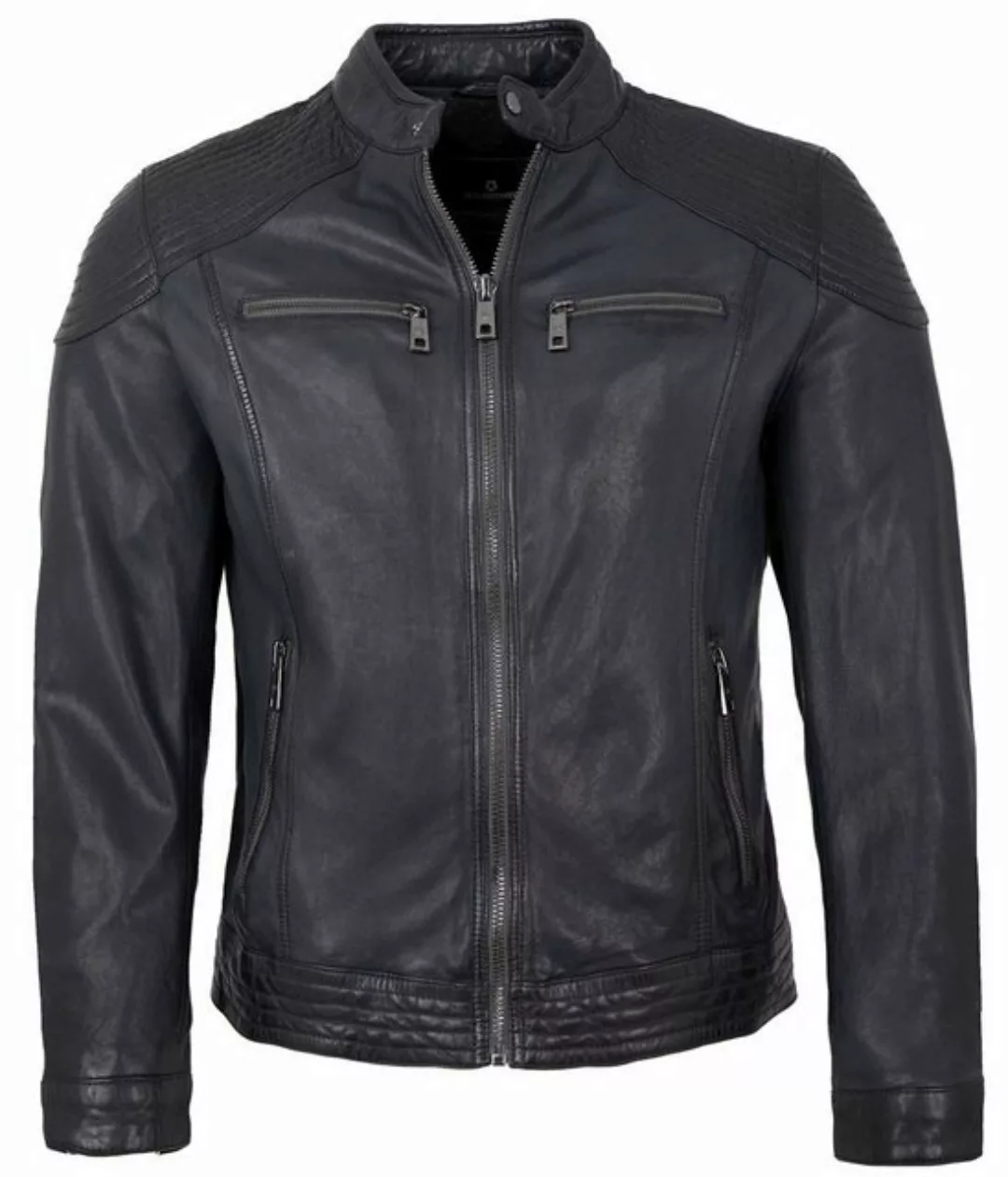 Milestone Lederjacke MSParker Milestone - Herren Lederjacke Lammnappa marin günstig online kaufen