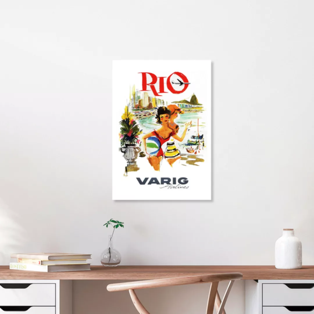 Poster / Leinwandbild - Rio - Varig Airlines günstig online kaufen