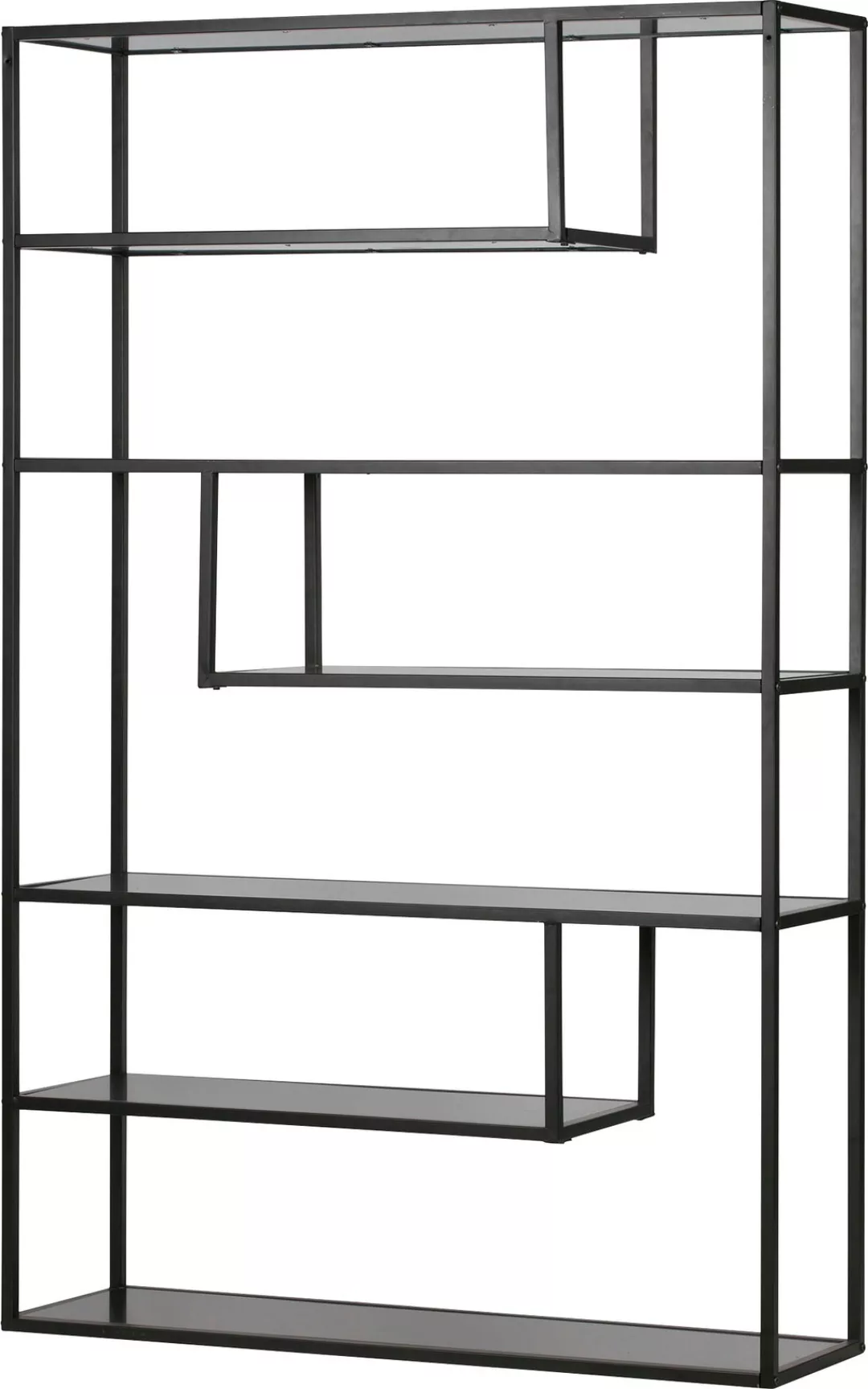 WOOOD Bücherregal "Teun", Regal aus Metall, viel Platz, H 188 cm x B 120 cm günstig online kaufen