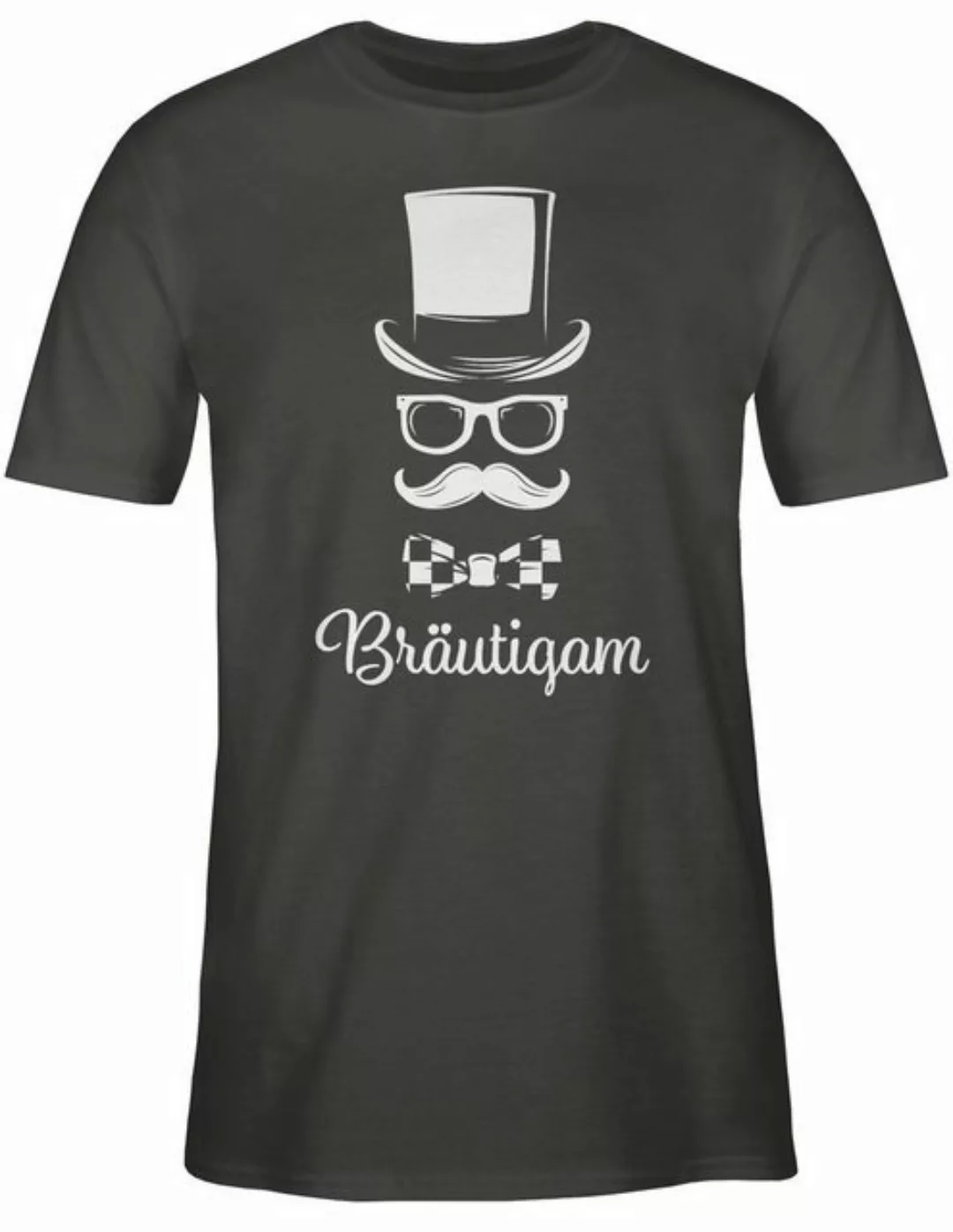 Shirtracer T-Shirt Bräutigam Gentleman Schreibschrift JGA Männer günstig online kaufen