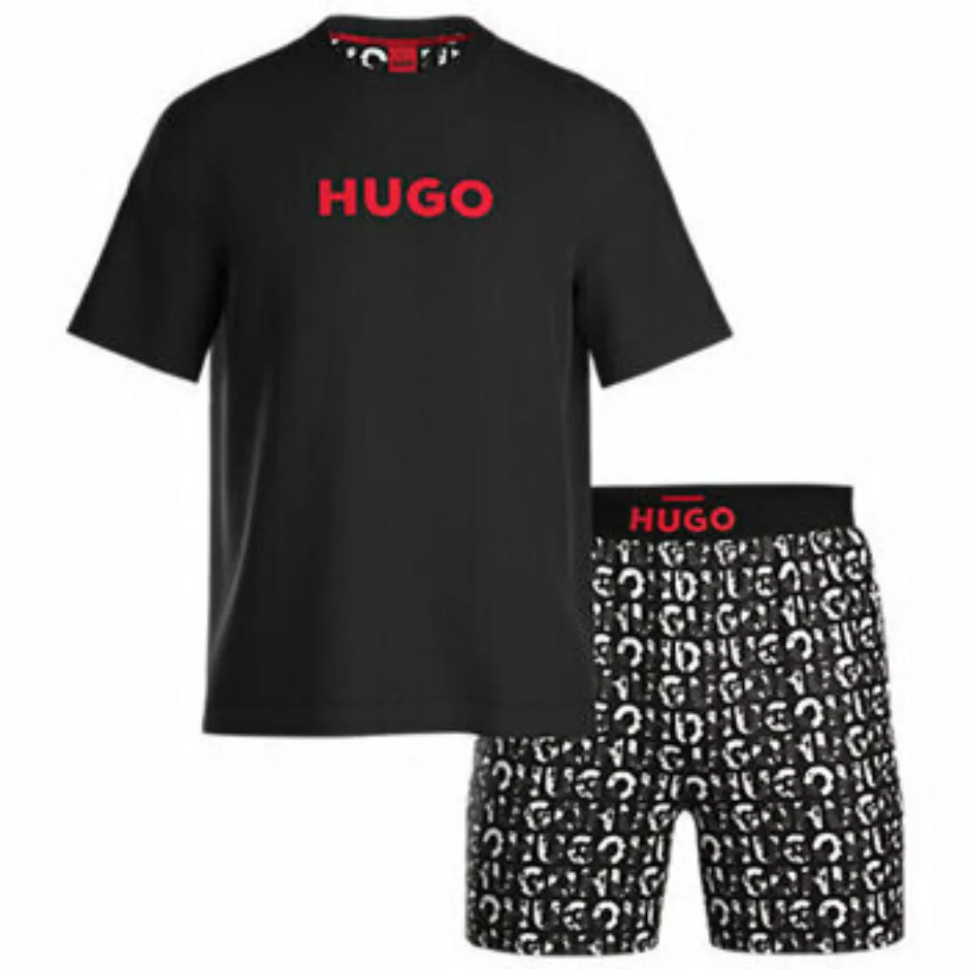 BOSS  Pyjamas/ Nachthemden Shorts-Set mit Camouflage-Logo 10253443 01 günstig online kaufen