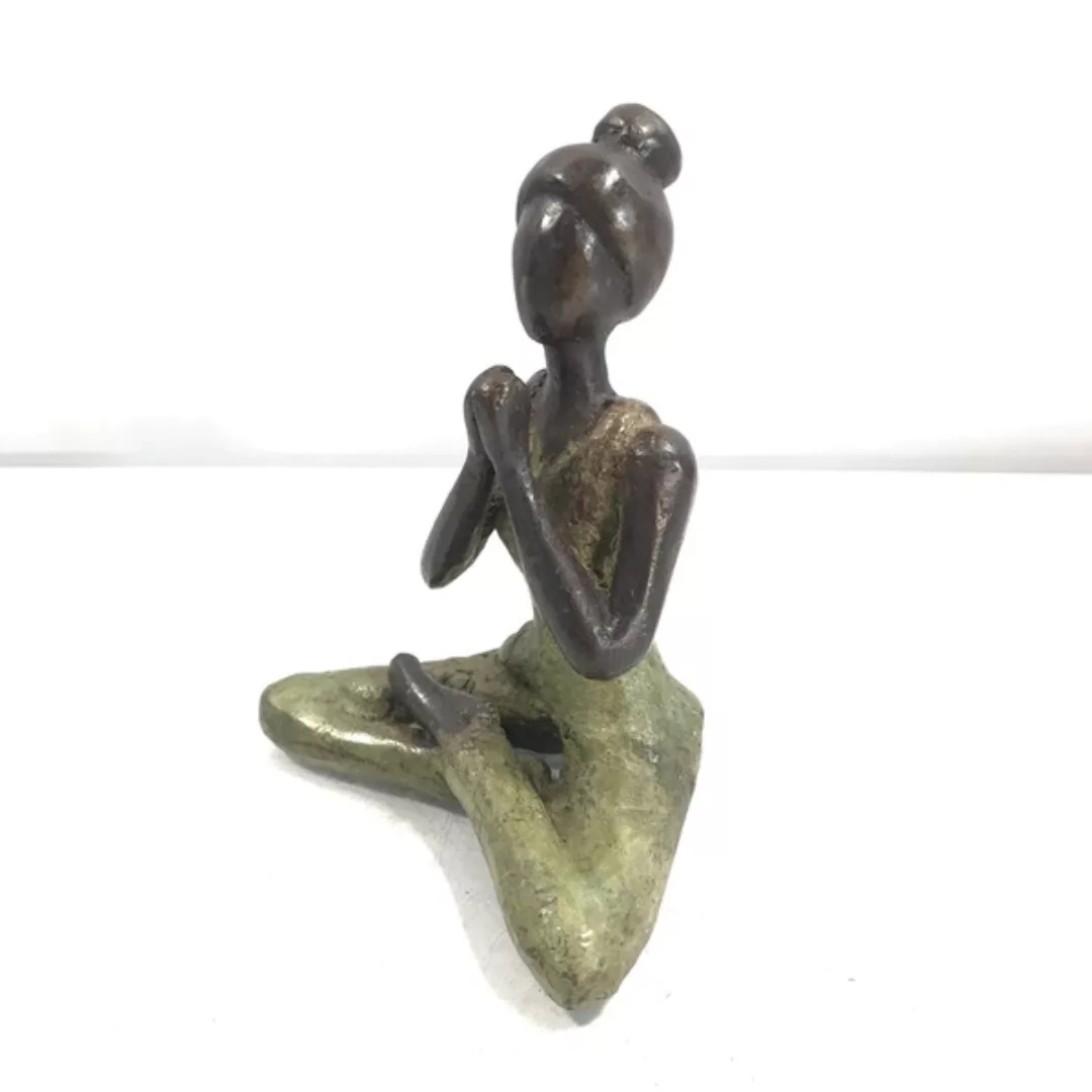 Bronze-skulptur "Yoga" | By Hamidou | 15 Cm | Unikate | Verschiedene Farben günstig online kaufen