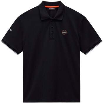 Napapijri  T-Shirts & Poloshirts E Badge Polo Shirt Black günstig online kaufen