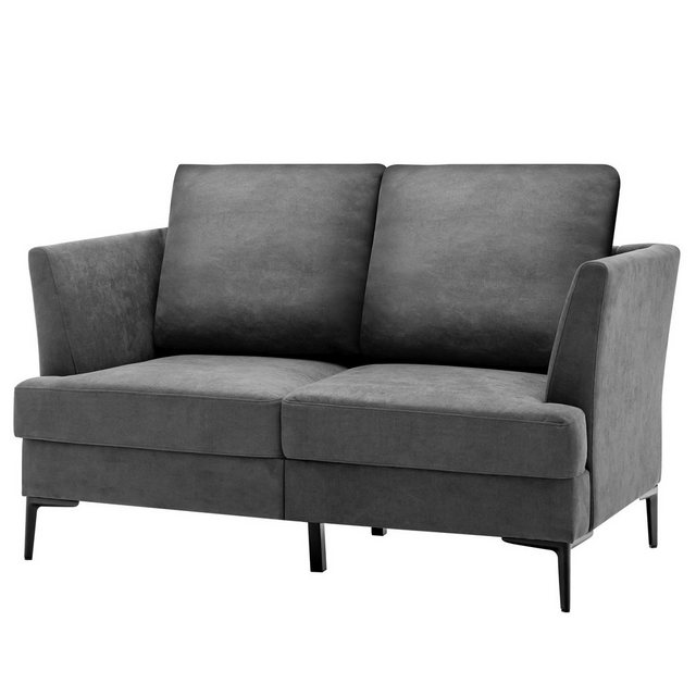 KOMFOTTEU Big-Sofa Doppelsofa, 141x80x72cm, grau günstig online kaufen