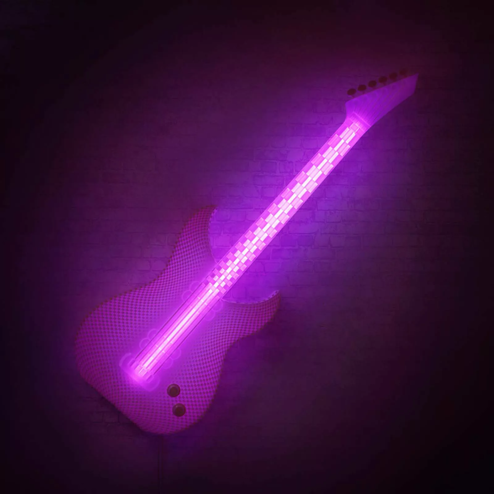 Rockige LED-Wandleuchte Gitarre aus dem 3D-Drucker günstig online kaufen