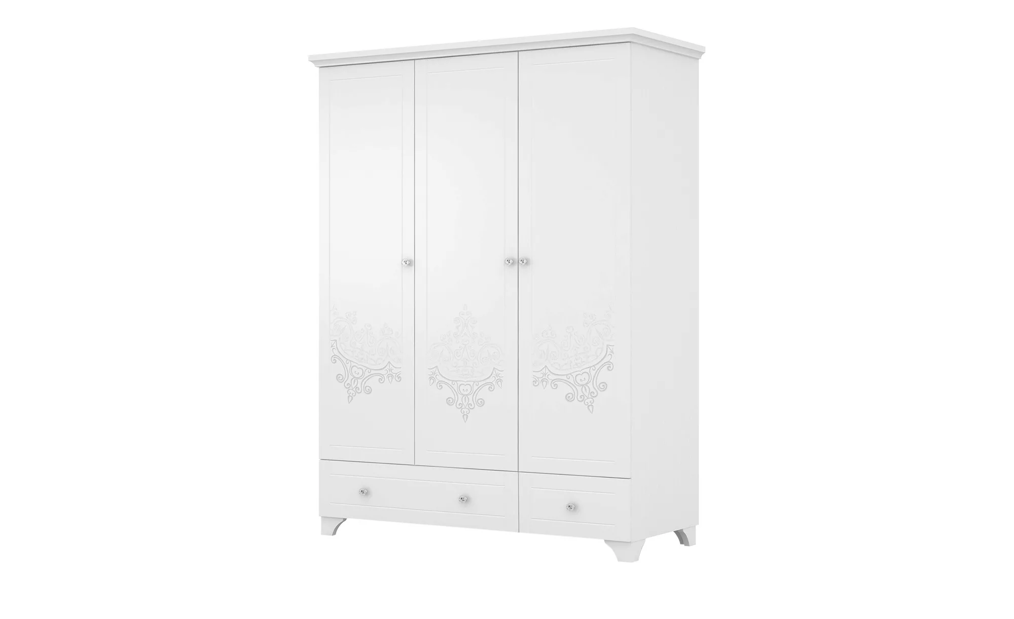 Kleiderschrank  Boho ¦ weiß ¦ Maße (cm): B: 156 H: 205,4 T: 64.6 Schränke > günstig online kaufen