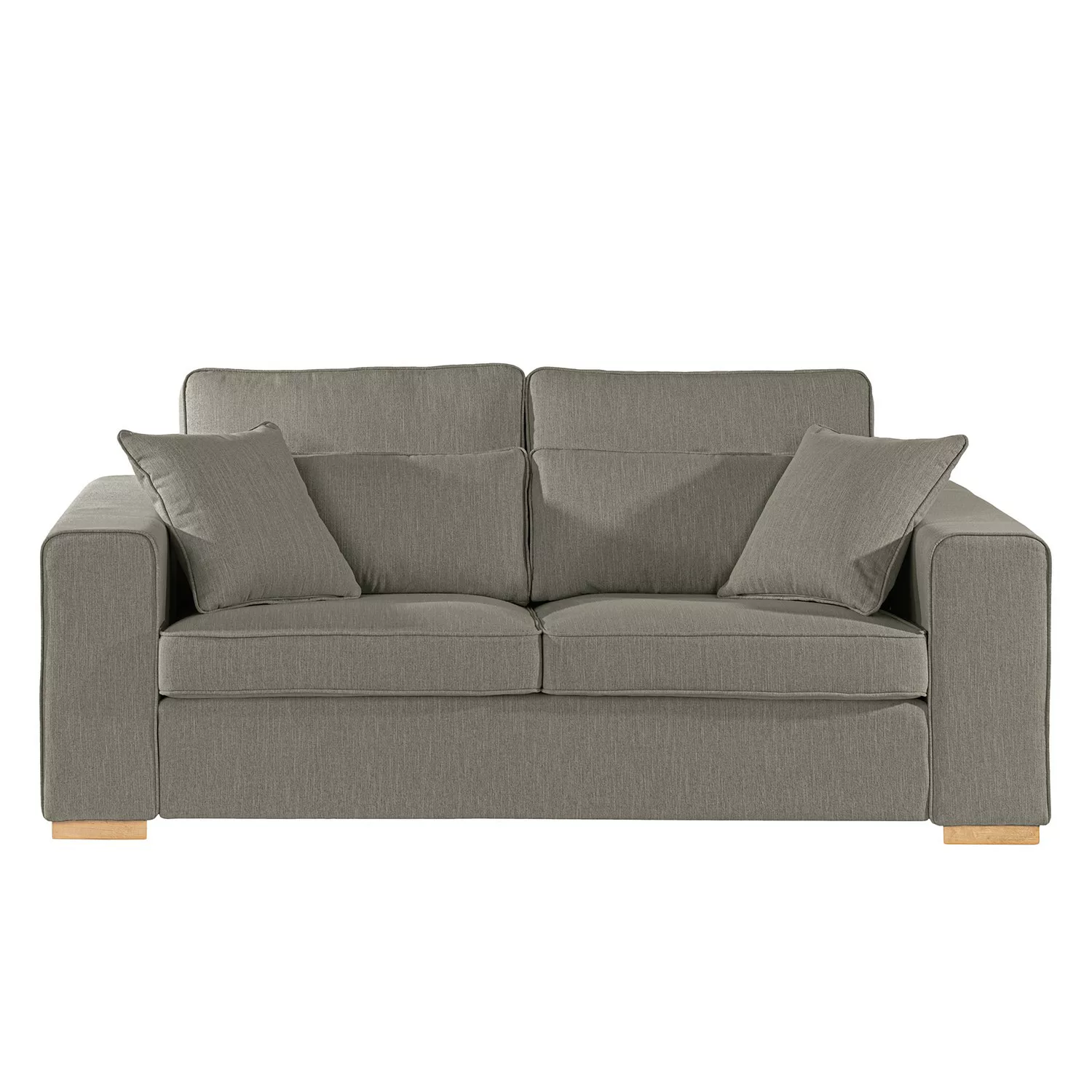 home24 Ridgevalley Sofa Randan I 2,5-Sitzer Grau Webstoff 194x85x104 cm günstig online kaufen