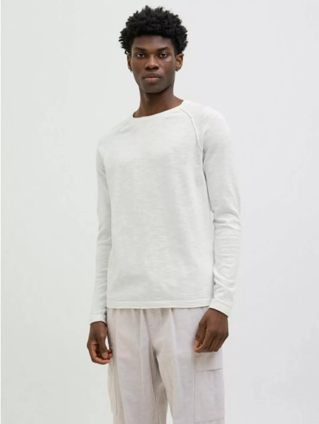 Jack & Jones Rundhalspullover "JJEBREEZE KNIT CREW NECK SN", mit Rundhalsau günstig online kaufen