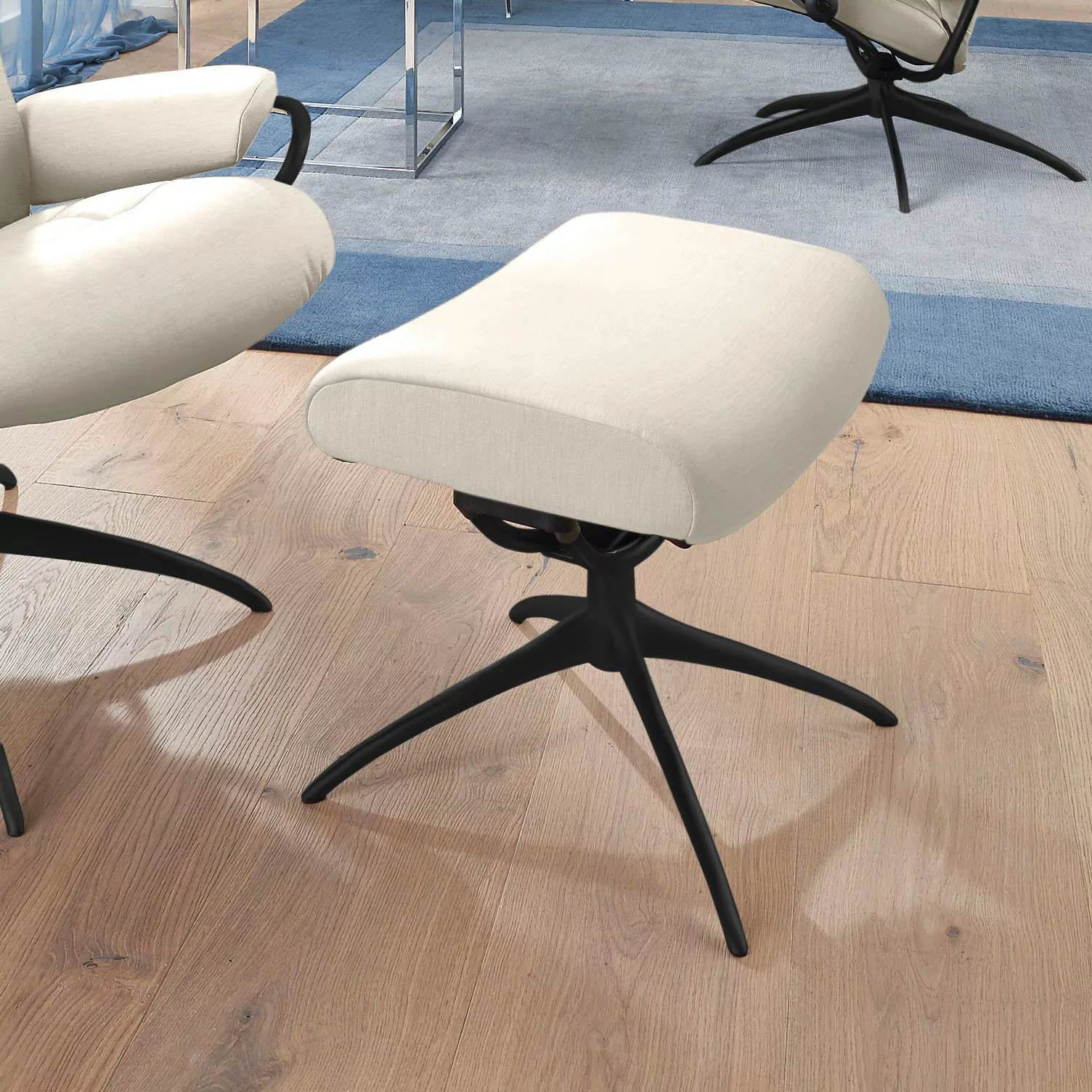 Stressless Fußhocker "London", mit Star Base, Gestell Schwarz günstig online kaufen