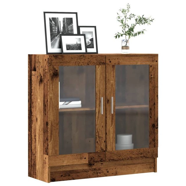 vidaXL Vitrine Bücherschrank Altholz-Optik 82,5x30,5x80 cm Holzwerkstoff günstig online kaufen