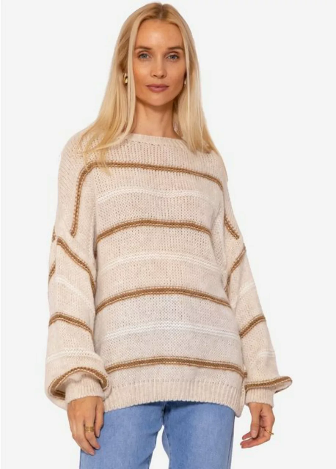 SASSYCLASSY Strickpullover Oversize Pullover Damen aus weichem Grobstrick L günstig online kaufen