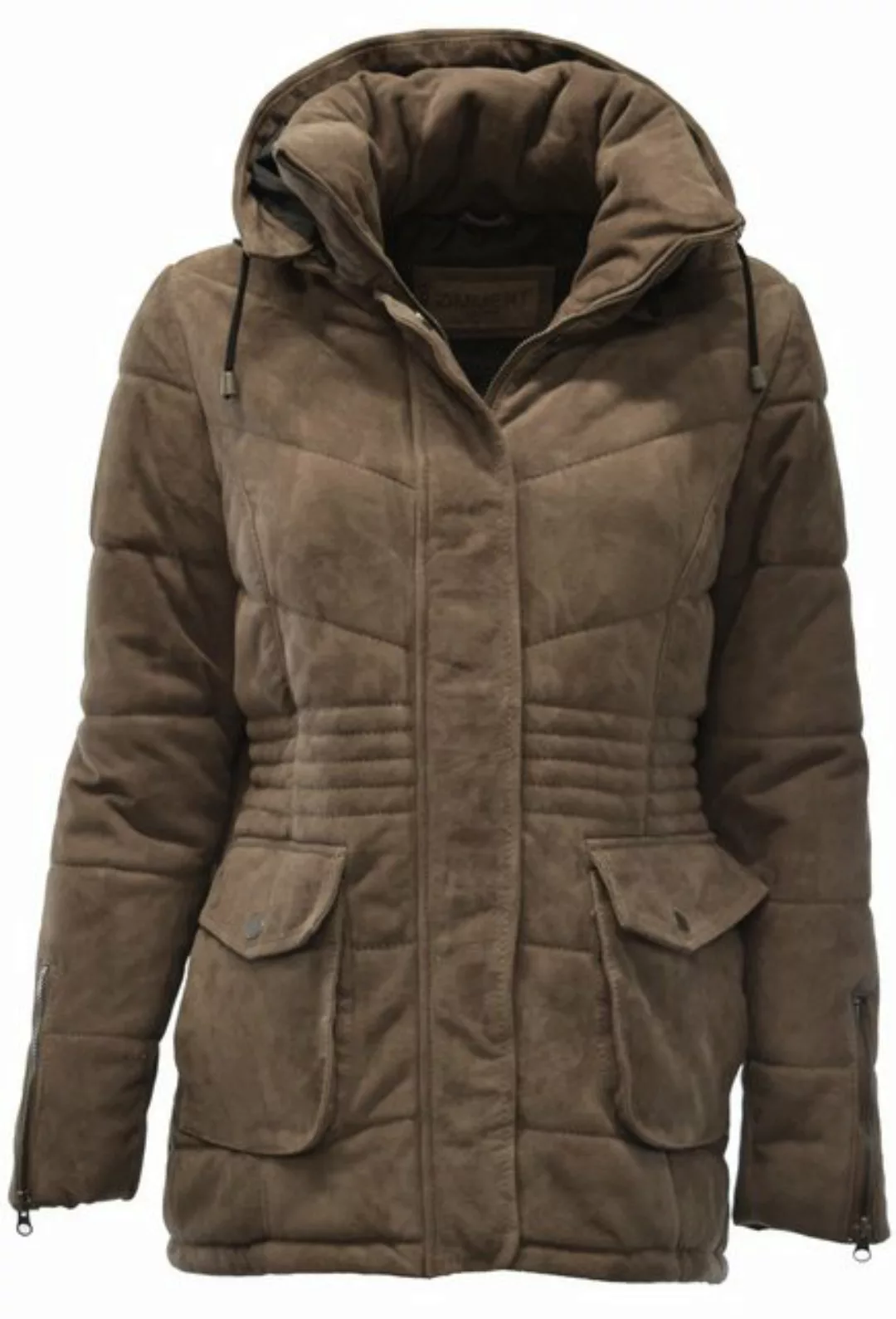 Zimmert Leather Lederjacke Julia Damen, Steppjacke, Ziegenvelour, Kapuze, G günstig online kaufen