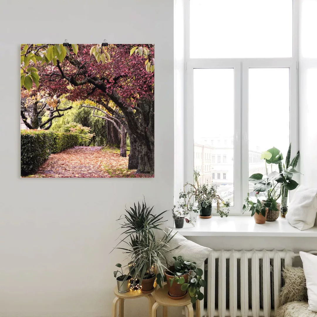 Artland Wandbild "Baumbogen", Bäume, (1 St.), als Alubild, Outdoorbild, Lei günstig online kaufen