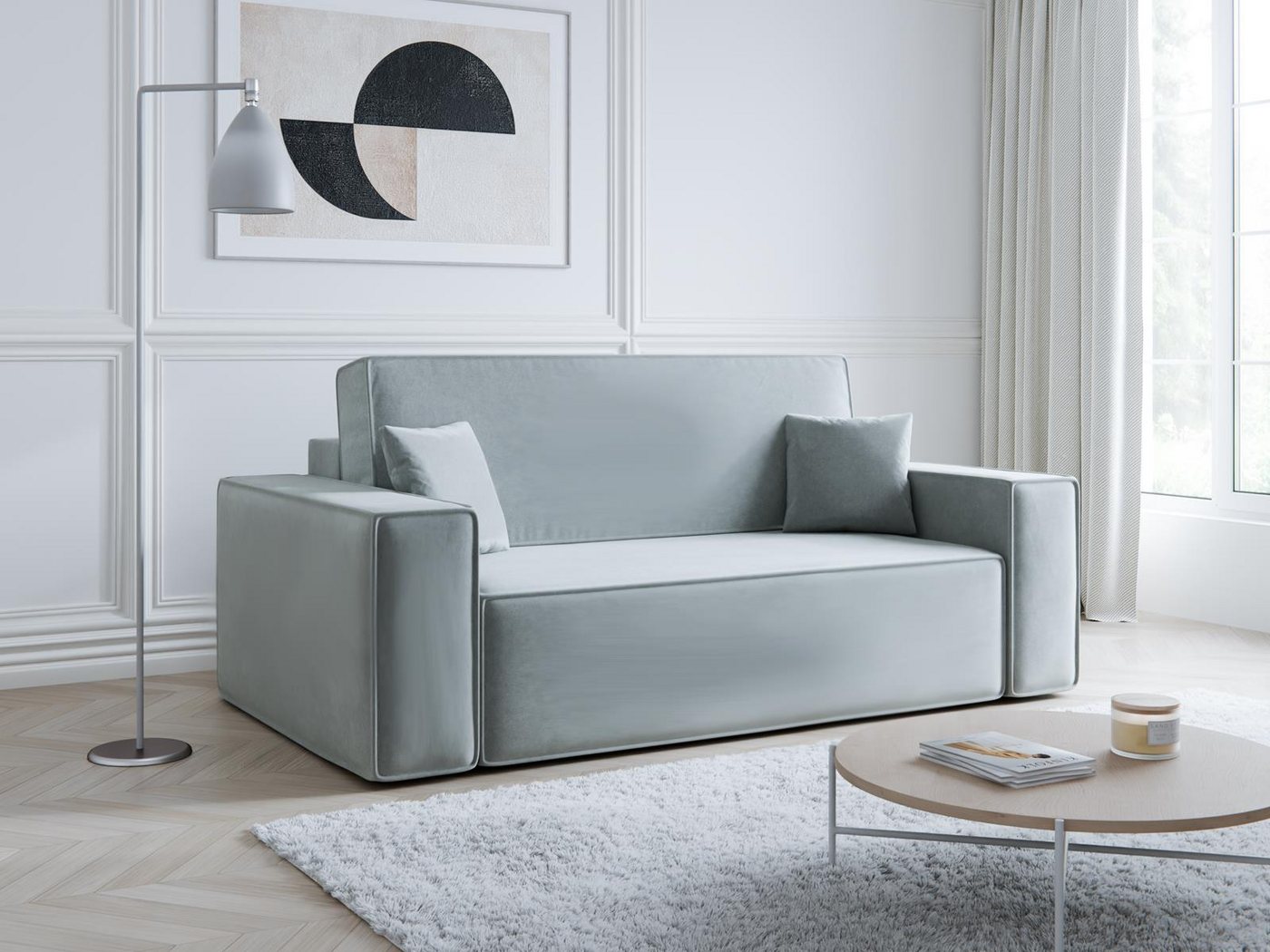 Compleo Schlafsofa Kompakte Sofa für kleine Räume CARLS, Breite: 175 cm, kl günstig online kaufen