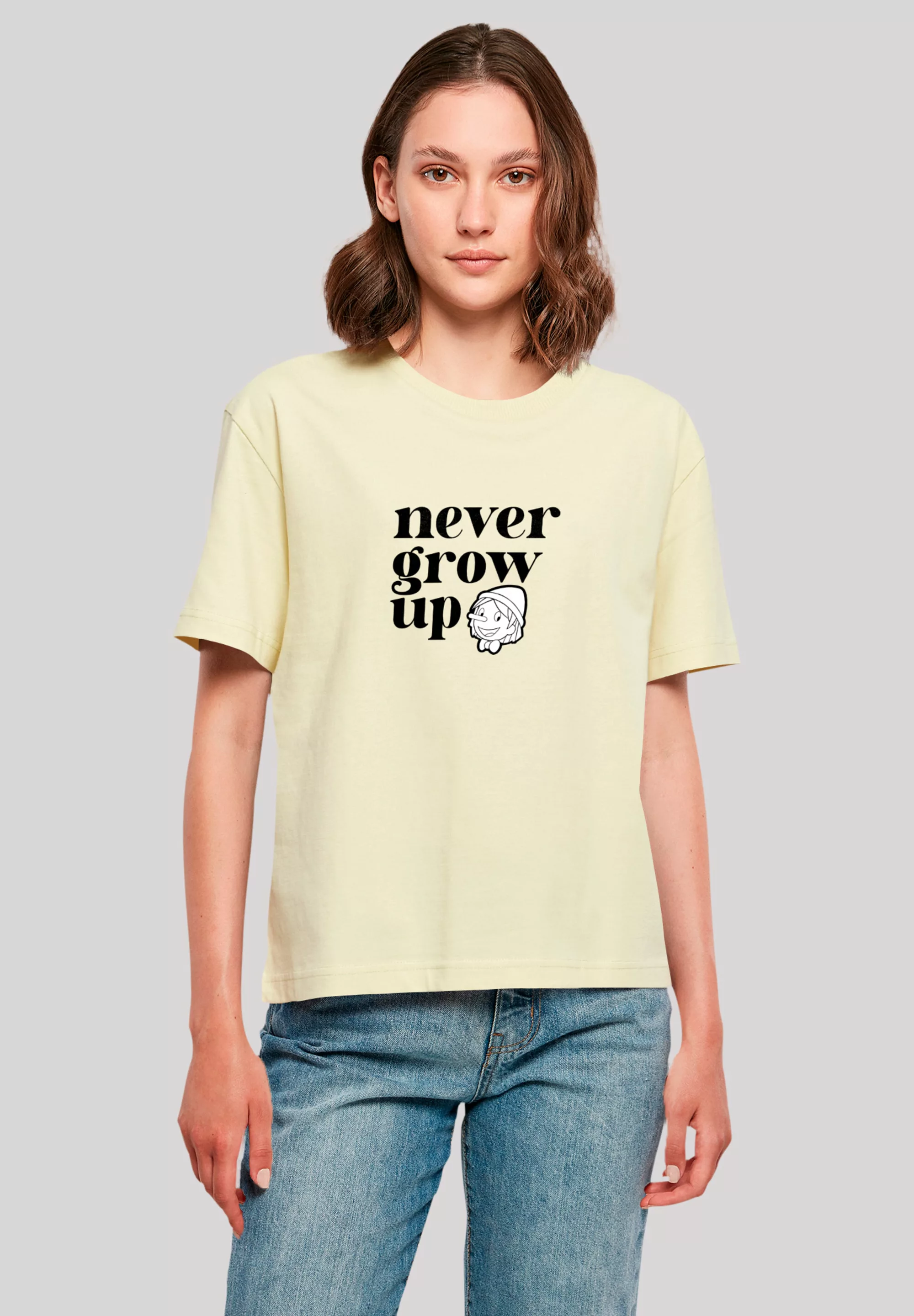 F4NT4STIC T-Shirt "Heroes of Childhood Pinocchio Never Grow Up", Retro, Her günstig online kaufen