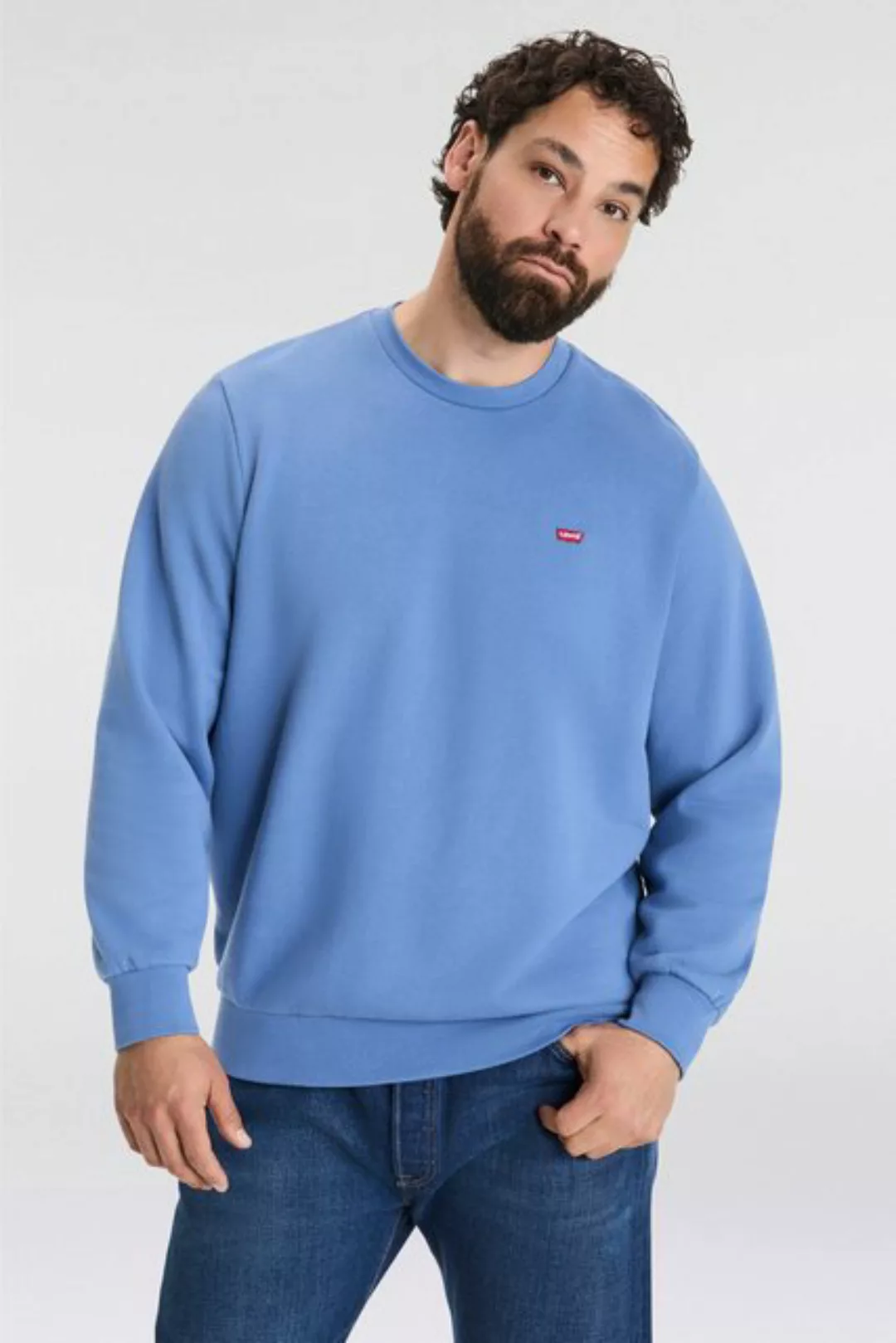 Levi's® Plus Sweatshirt BIG ORIGINAL HM CREW mit Batwing-Logobadge günstig online kaufen