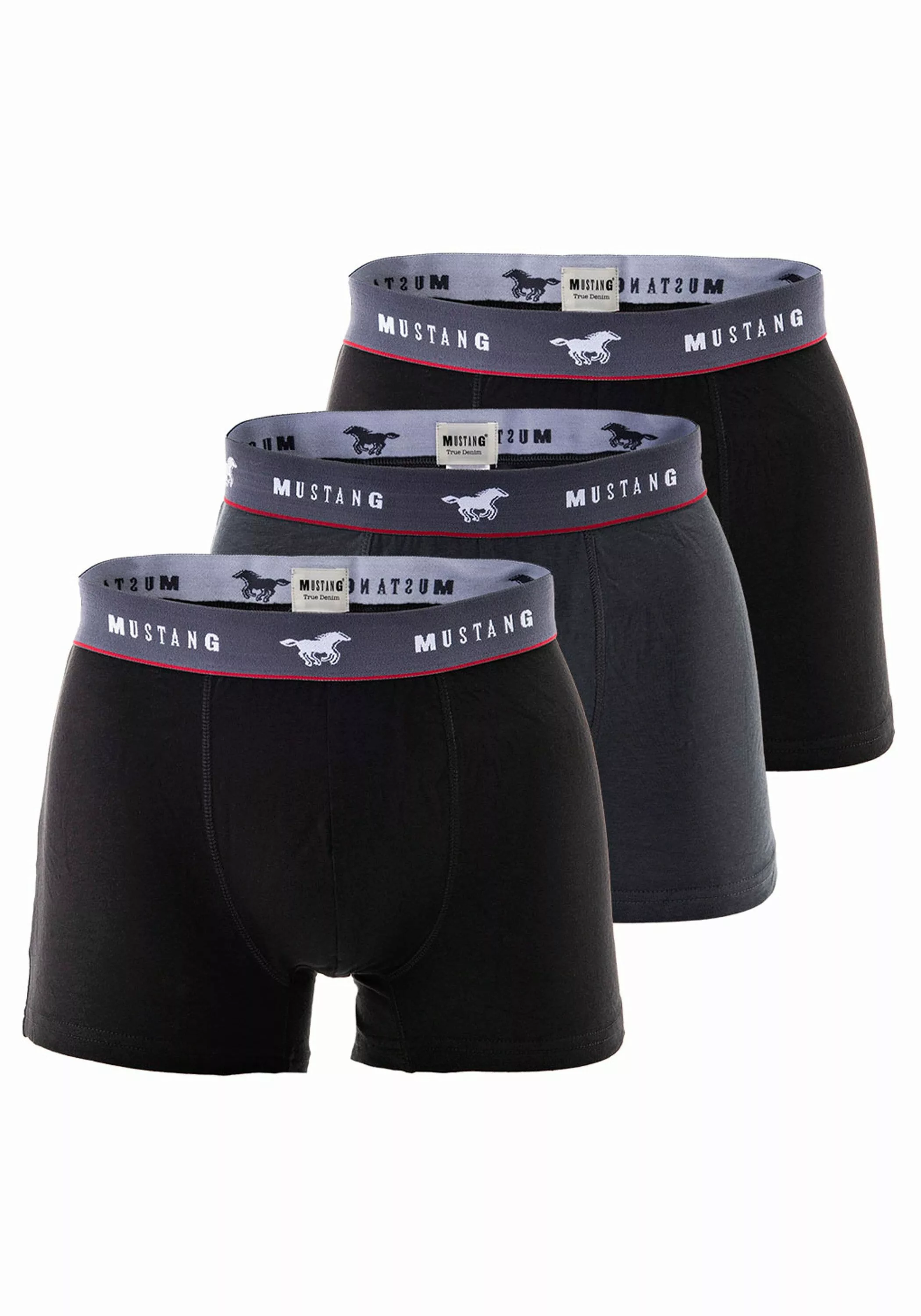 MUSTANG Boxershorts "Boxershort Retroshorts True Denim 3er Pack 3er Pack" günstig online kaufen