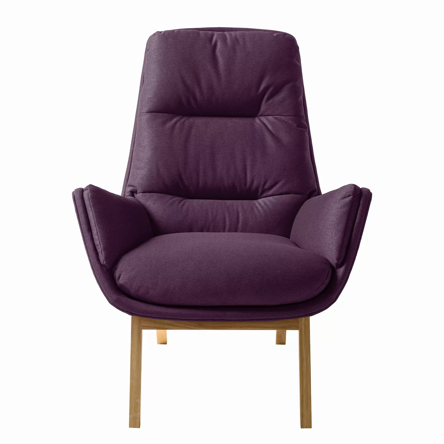 home24 Studio Copenhagen Sessel Garbo I Violett Webstoff 83x95x92 cm (BxHxT günstig online kaufen