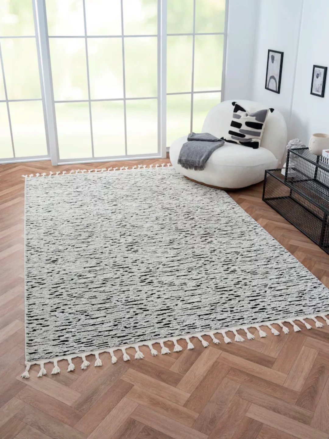 Myflair Möbel & Accessoires Hochflor-Teppich »Moroccan Rockface«, rechtecki günstig online kaufen