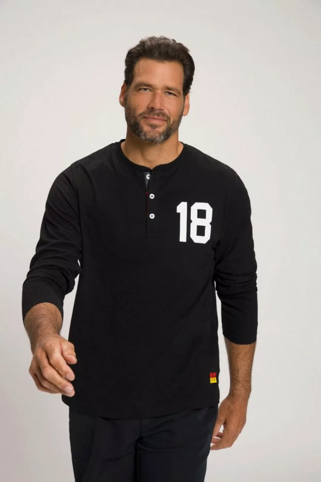 JP1880 T-Shirt Henley Fußball Langarm günstig online kaufen