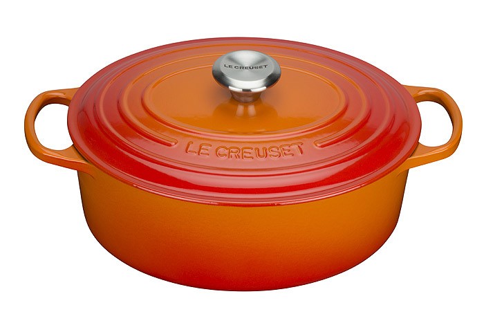 Le Creuset Bräter Signature Oval Gusseisen Ofenrot 27cm günstig online kaufen