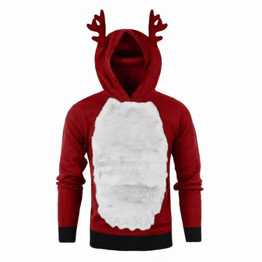 Zoclack Kapuzensweatshirt Herren Kapuzenpullover Weihnachts Warmes Fleece S günstig online kaufen