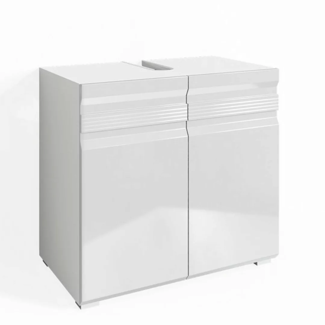 Vicco Waschbeckenunterschrank Freddy, Weiß Hochglanz, 60 x 56 cm günstig online kaufen