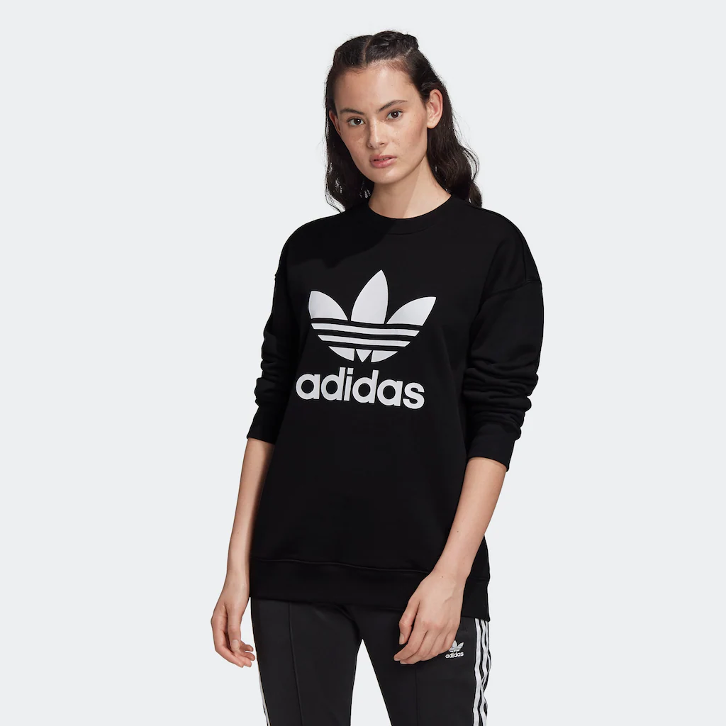 Adidas Originals Trefoil Crew Sweatshirt 34 Black / White günstig online kaufen