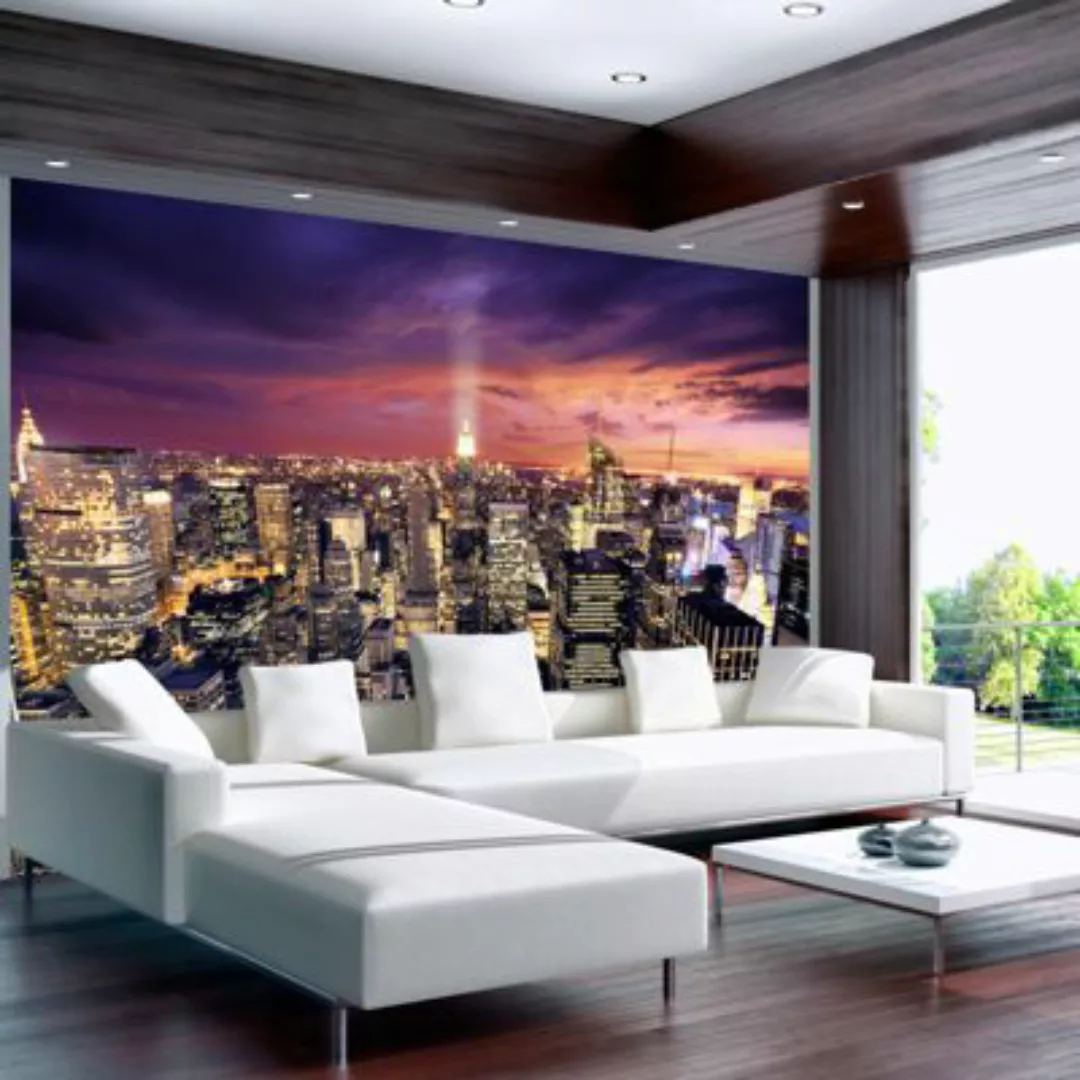 artgeist Fototapete Evening in New York City mehrfarbig Gr. 400 x 280 günstig online kaufen
